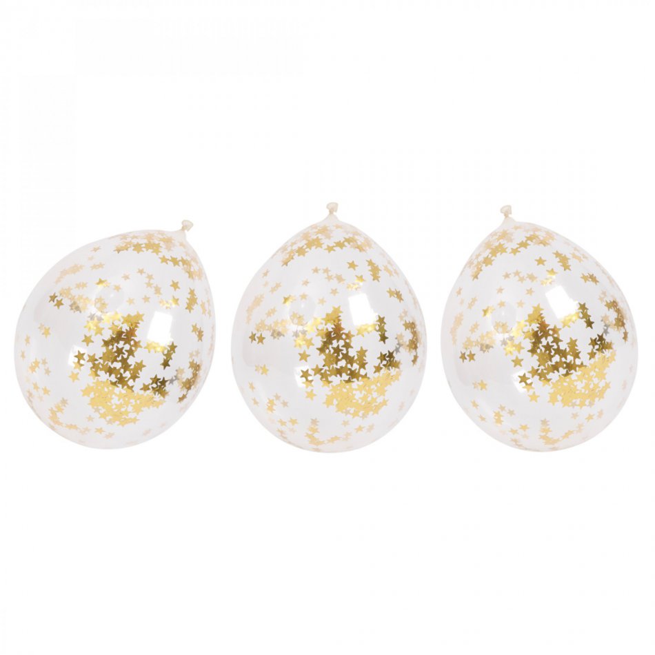 Confetti Balloons, 6 stuks