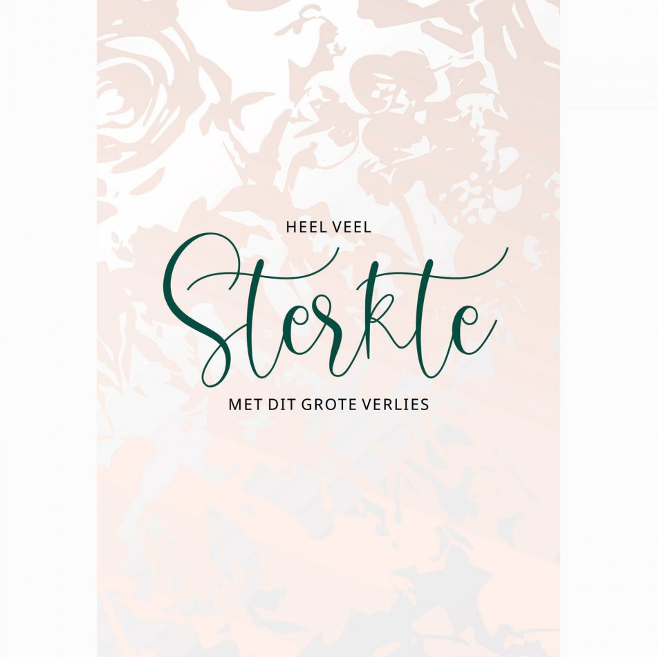 Kaart Condoleance Aquarel