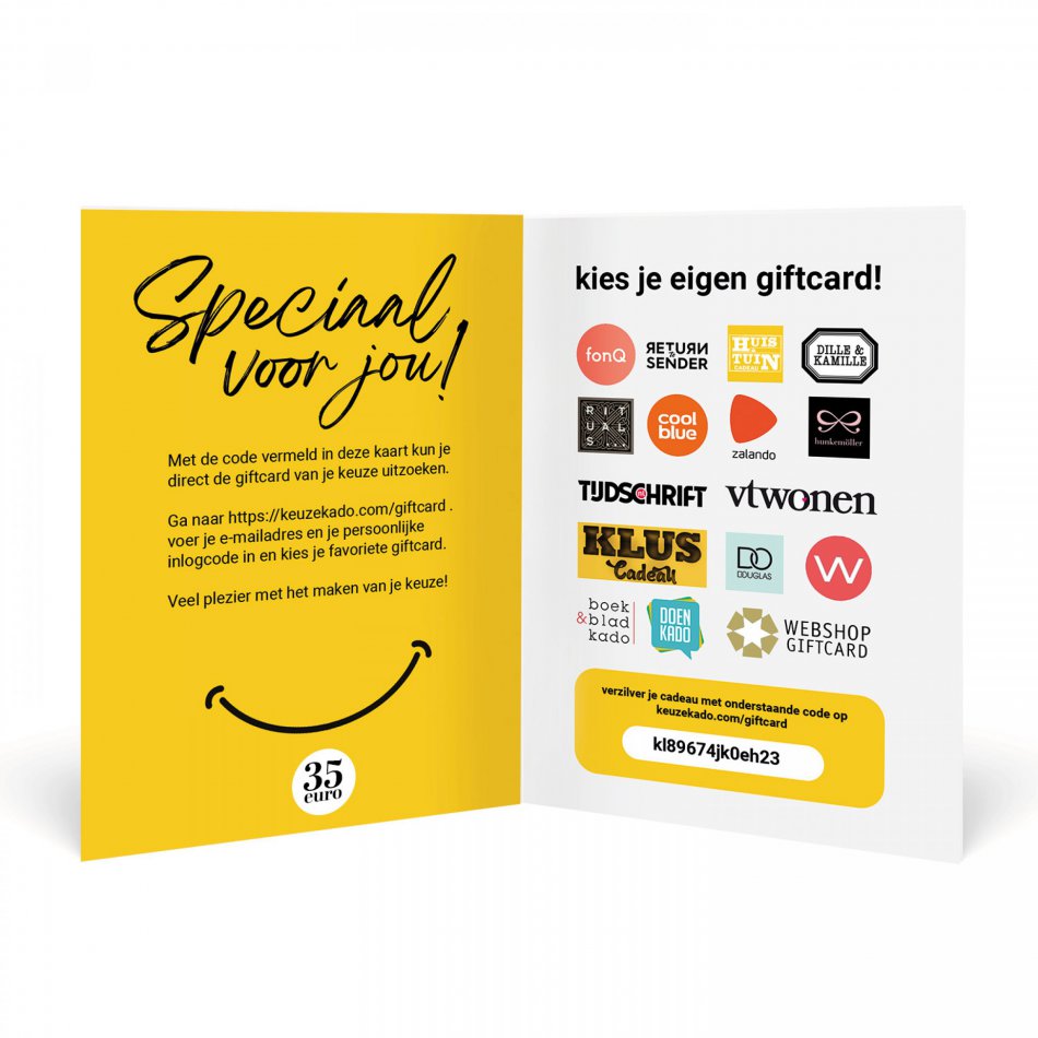 Kies je Giftcard 35 euro