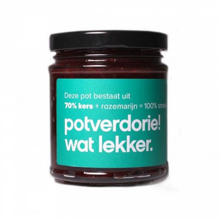 Potverdorie! Kersen-rozemarijnspread, 210 ml